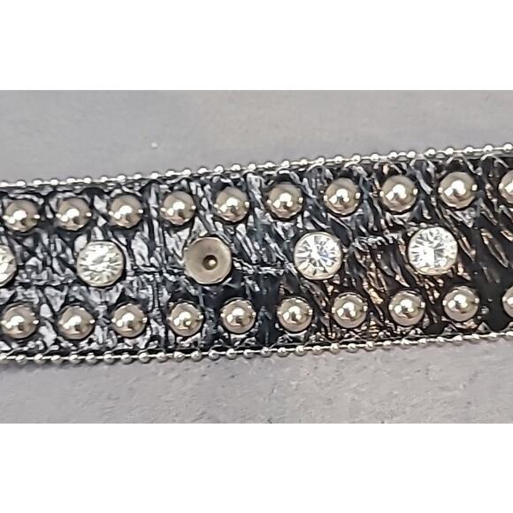 VTG Nocona Rhinestone Belt L Western Glam Cowgirl main image 4